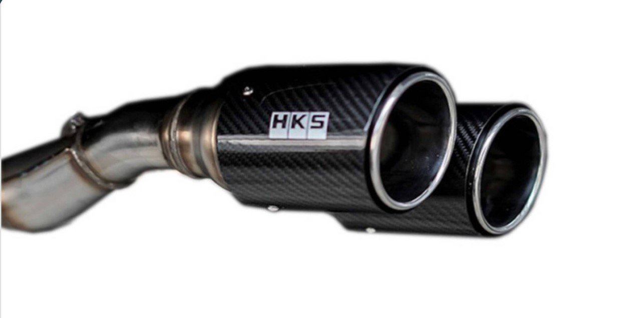 HKS - Legamax Exhaust System for Toyota Hilux - Side Exit Dual Carbon Tip - Image 2